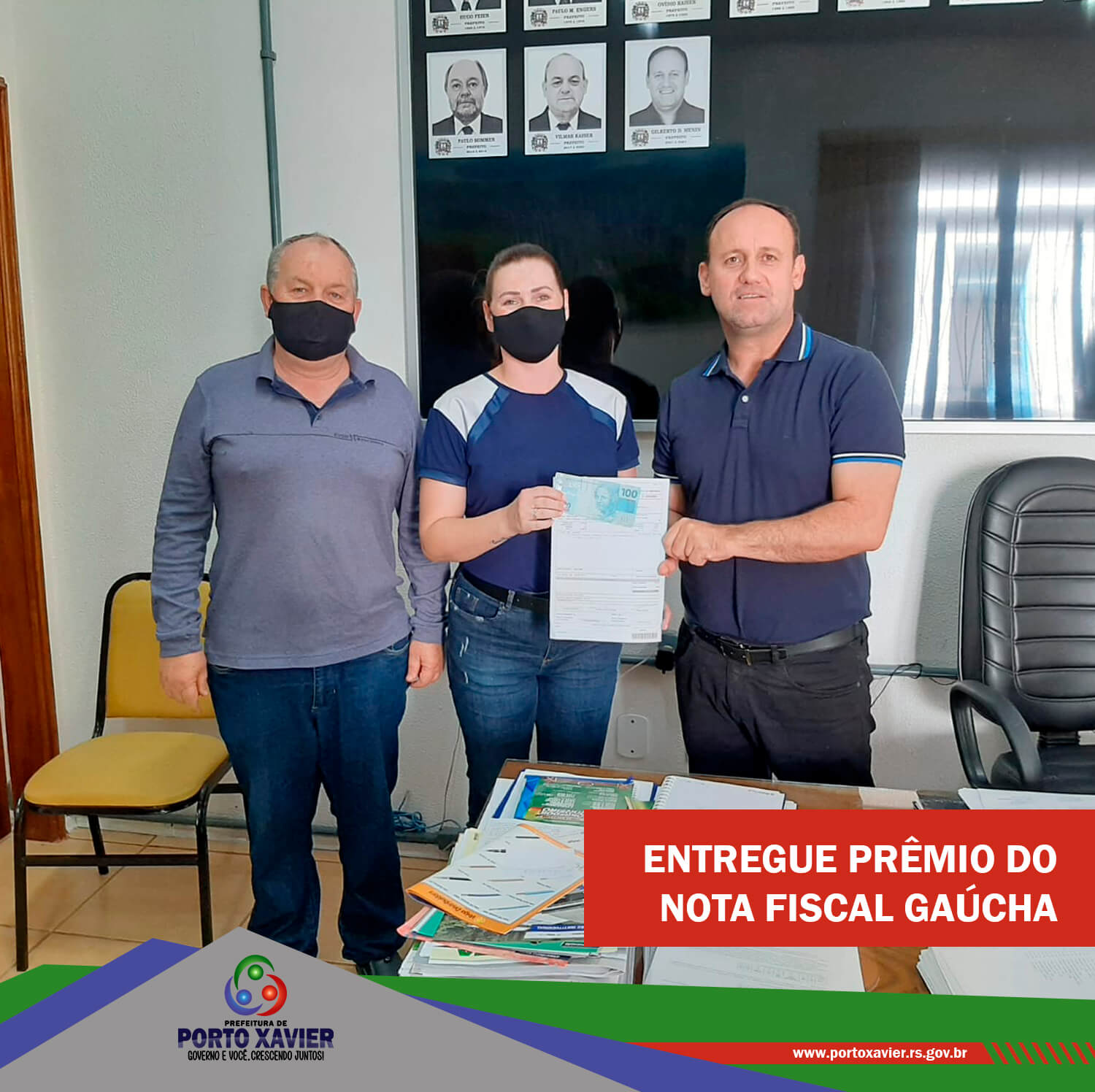 ENTREGUE O PRÊMIO DO PROGRAMA NOTA FISCAL GAÚCHA